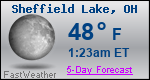 Weather Forecast for Sheffield Lake, OH