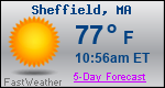 Weather Forecast for Sheffield, MA