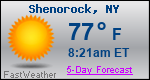 Weather Forecast for Shenorock, NY