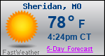 Weather Forecast for Sheridan, MO