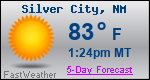 Weather Forecast for Silver City, NM