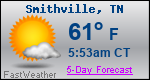 Weather Forecast for Smithville, TN