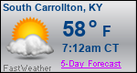 Weather Forecast for South Carrollton, KY