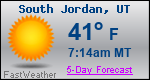 Weather Forecast for South Jordan, UT
