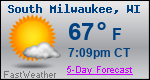 Weather Forecast for South Milwaukee, WI