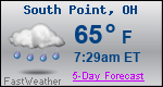Weather Forecast for South Point, OH