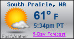 Weather Forecast for South Prairie, WA