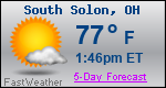 Weather Forecast for South Solon, OH