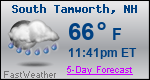Weather Forecast for South Tamworth, NH