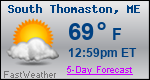 Weather Forecast for South Thomaston, ME