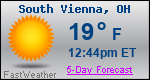 Weather Forecast for South Vienna, OH
