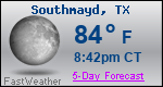 Weather Forecast for Southmayd, TX