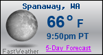 Weather Forecast for Spanaway, WA