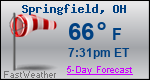 Weather Forecast for Springfield, OH