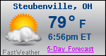 Weather Forecast for Steubenville, OH
