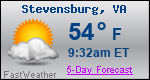 Weather Forecast for Stevensburg, VA