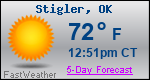 Weather Forecast for Stigler, OK