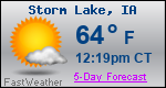 Weather Forecast for Storm Lake, IA