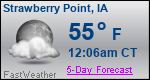 Weather Forecast for Strawberry Point, IA