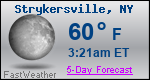 Weather Forecast for Strykersville, NY