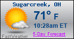 Weather Forecast for Sugarcreek, OH