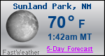 Weather Forecast for Sunland Park, NM
