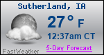 Weather Forecast for Sutherland, IA