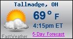 Weather Forecast for Tallmadge, OH