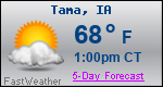 Weather Forecast for Tama, IA