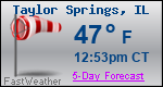 Weather Forecast for Taylor Springs, IL
