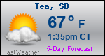 Weather Forecast for Tea, SD