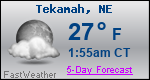 Weather Forecast for Tekamah, NE