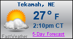 Weather Forecast for Tekamah, NE
