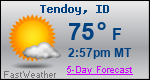 Weather Forecast for Tendoy, ID