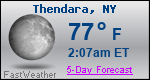 Weather Forecast for Thendara, NY