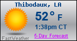 Weather Forecast for Thibodaux, LA