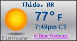 Weather Forecast for Thida, AR