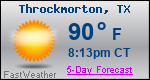 Weather Forecast for Throckmorton, TX