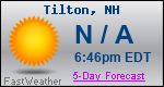 Weather Forecast for Tilton, NH