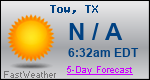 Weather Forecast for Tow, TX