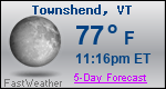 Weather Forecast for Townshend, VT