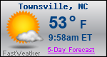 Weather Forecast for Townsville, NC