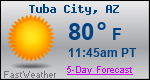 Weather Forecast for Tuba City, AZ