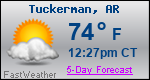 Weather Forecast for Tuckerman, AR