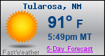 Weather Forecast for Tularosa, NM