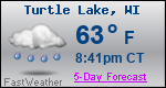 Weather Forecast for Turtle Lake, WI