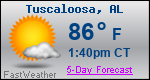 Weather Forecast for Tuscaloosa, AL