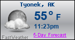 Weather Forecast for Tyonek, AK