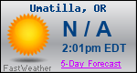 Weather Forecast for Umatilla, OR