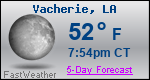 Weather Forecast for Vacherie, LA